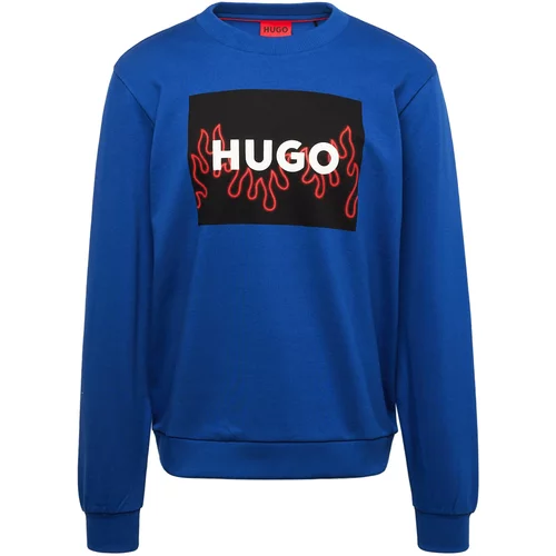 Hugo Sweater majica 'Duragol' kraljevsko plava / crvena / crna / bijela
