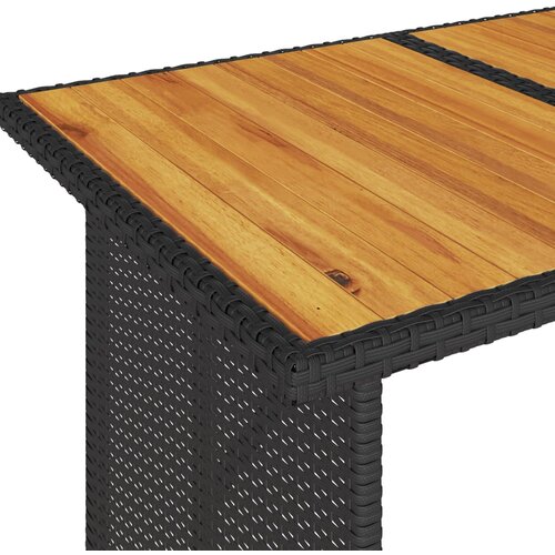  6-dijelni set vrtnih sofa s jastucima crni od poliratana Crna 177 x 70 x 68 cm Slike