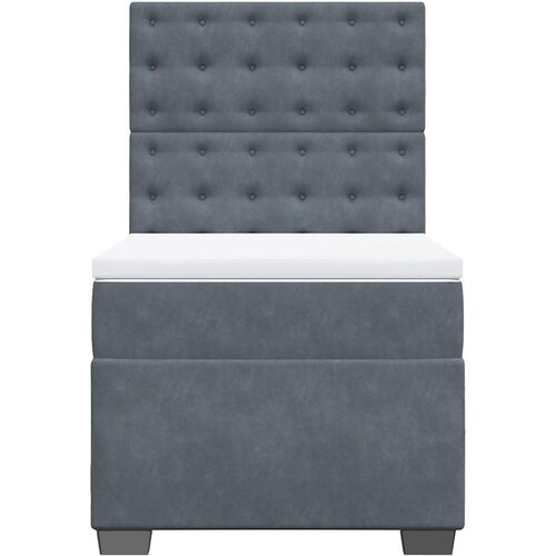 Box spring krevet s madracem tamnosivi 90x190 cm bar&amp;scaron;unasti Slike