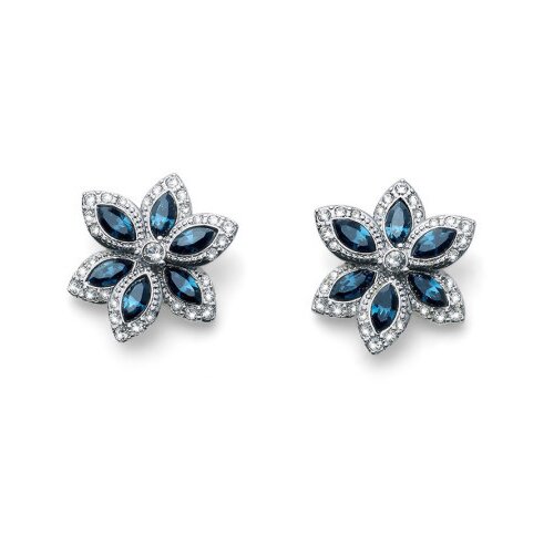 Ženske oliver weber glory montana mindjuše sa swarovski plavim kristalom ( 22819.207 ) Slike