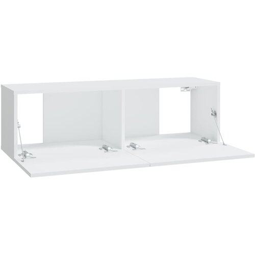  Zidni TV ormarići 4 kom bijeli 100 x 30 x 30 cm Slike