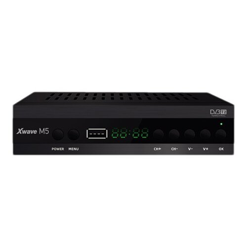 X Wave VB-T2 set top box, metalno kuciste, LED displey, scart,HDMI,RF in, RF out, USB, media player ( M5 DVB ) Cene