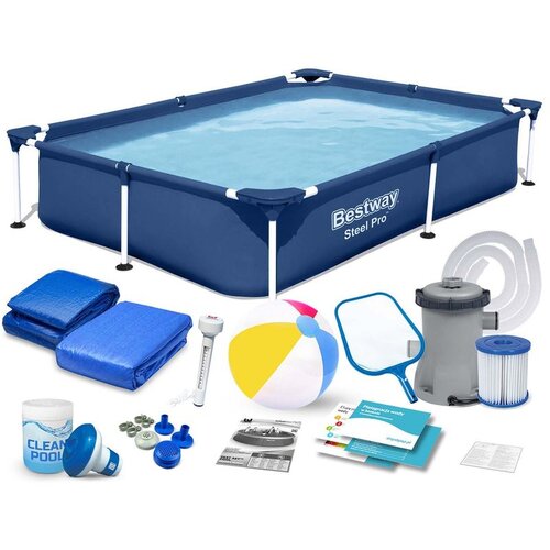 Bestway Bazen pravokutnog okvira 221x150x43 cm 16u1 56401n Cijene