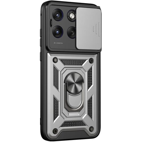 AVIZAR Ovitek za Motorola Edge 70 Fusion z obročkom in pokrovom kamere, Srebrna, (5000274112) Cene