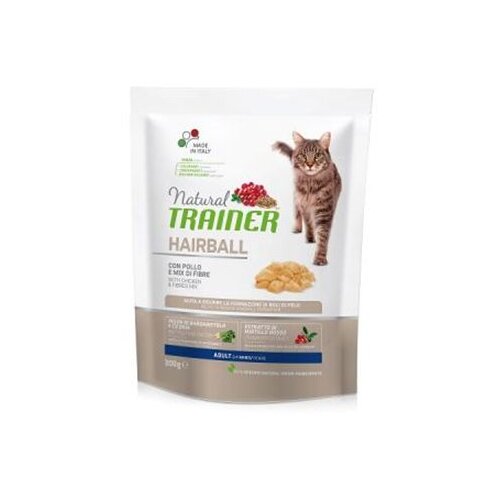 Natural trainer hrana za mačke Adult Hairball Piletina 300gr Cene