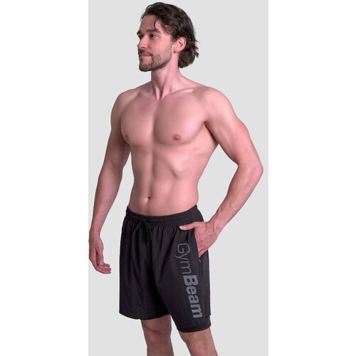 GymBeam Kratke hlače 2in1 Essence Black Slike