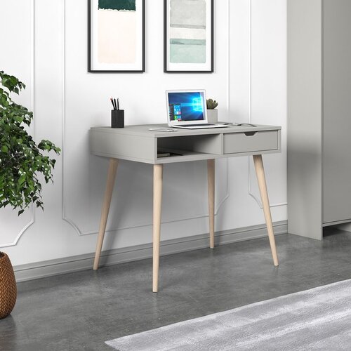 Hanah home radni sto offer - grey, wooden greywooden study desk Slike