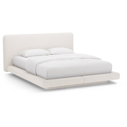 Micadoni Bež tapecirani bračni krevet 140x200 cm Linea &ndash; Cijene