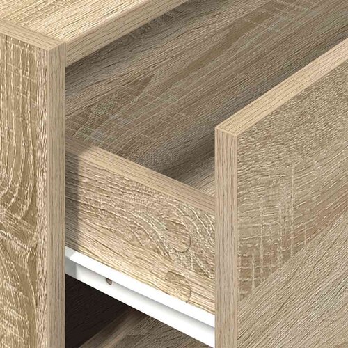 VidaXL Ormarić s 2 ladice boja hrast 60x31x40 cm konstruirano drvo Slike