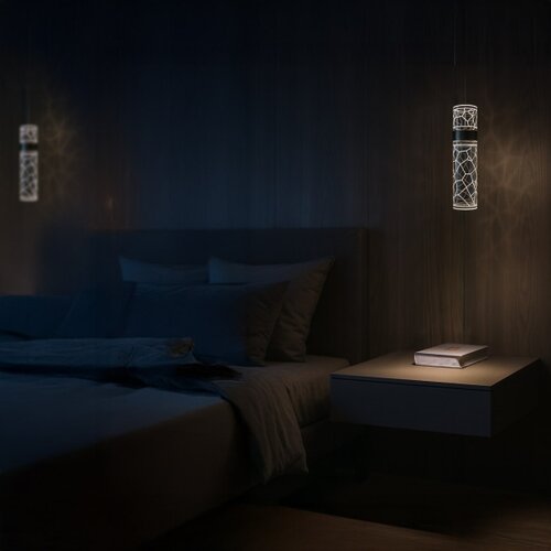  LED luster na sajli LAGOS LED/8W/230V zlatne boje Slike