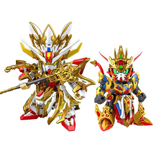 Sd Gundam World Heroes Wukong Impulse Gundam in Sanzang Strike Freedom Gundam plastični model Slike