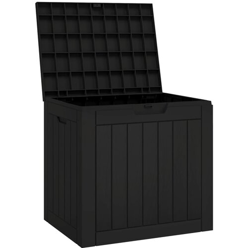  Vrtna kutija za pohranu crna 55,5 x 43 x 53 cm polipropilen Slike
