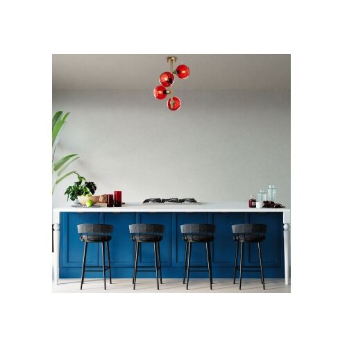 Opviq Luster Benek-15-14501, 40x40x55cm, IP20, Zlatno-crvena boja Cijene
