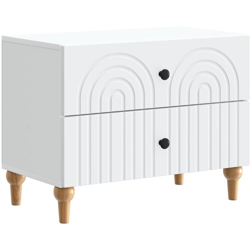  Noćni ormar Bijela 62 x 34,5 x 48 cm Konstruirano drvo Cijene