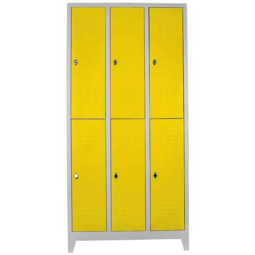 Hanah home Js1025Sa GreyYellow Locker Storage Cabinet Cene