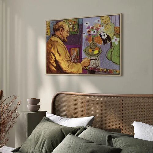 Slika - Painting by Henri Matisse (colour lithograph) 60x40 U prirodnom drvenom okviru Slike