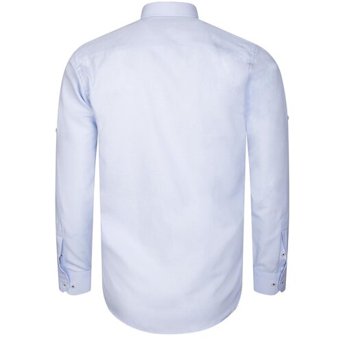 Dewberry G674 MEN&amp;#039;S SHIRT-STRAIGHT LIGHT BLUE Slike