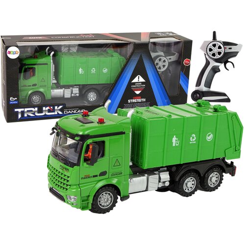 Green Remote Controlled Garbage Truck Remote Control 2.4G Lights Sound Cijene