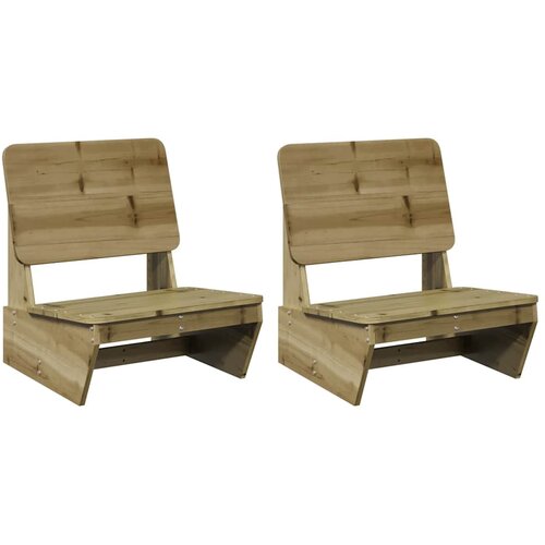 Maison Chic Vrtni stoli - Stol za vrt 2 kosa 60x64x70,5 cm Impregniran les borovec JS1160, (21878474) Slike