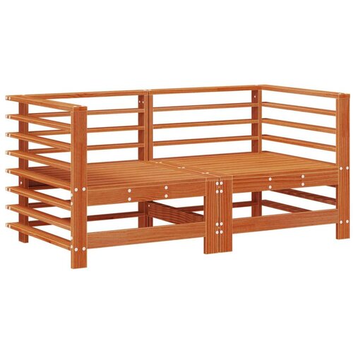  Set lounge namje&amp;scaron;taja za vrt 7 pcs Vosak Smeđa Masivna borovina - Vo&amp;scaron;tano smeđa Slike