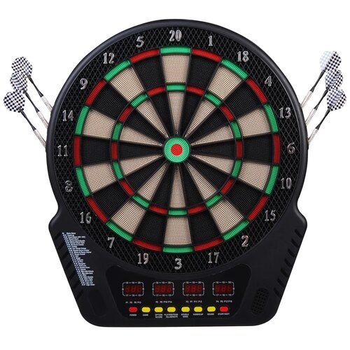  Elektronički set pikada LED zaslon 6 pikada 27 igara 44x51 5x3 2 cm Slike