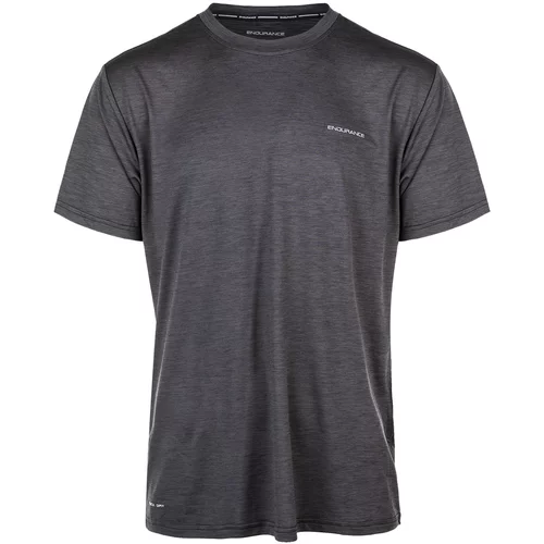Endurance Tehnička sportska majica 'Mell' srebrno siva / crna melange