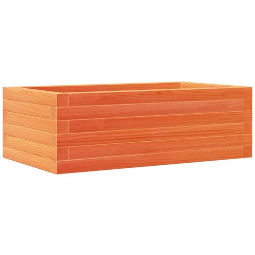 VidaXL Vrtno cvetlično korito vo&amp;scaron;čeno rjavo 70x40x23 cm trdna borovina, (21255593) Slike