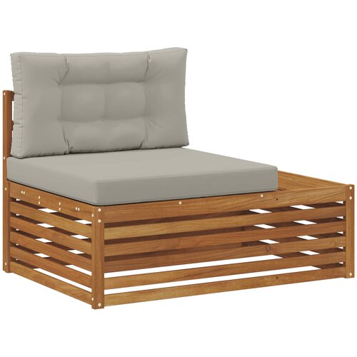  5 kom. Set vanjskih sofa Čvrsto drvo akacije i poliester Slike