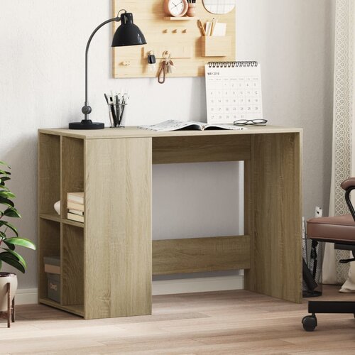 vidaXL Pisalna miza sonoma hrast 102x50x75 cm inženirski les Cene