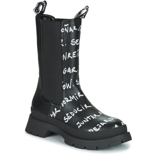 Desigual Polškornji SHOES CHELSEA HIGH LETTERING Črna Cene