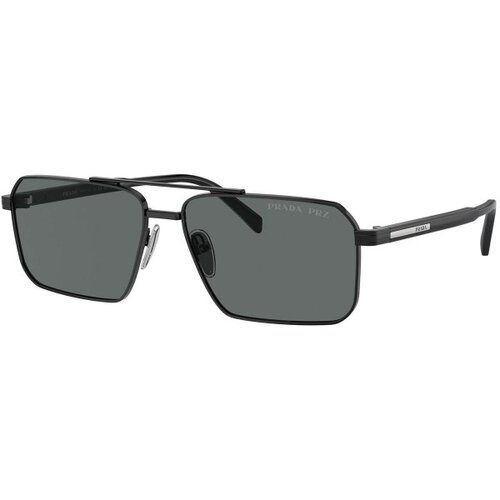 Prada PRA57S 1AB5Z1 Polarized L (61) Črna/Siva Cene