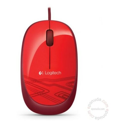 Logitech USB M105, 1000dpi Red miš Slike