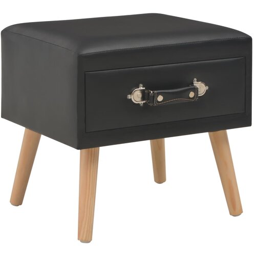 vidaXL Noćni ormarić crni 40 x 35 x 40 cm od umjetne kože Cijene