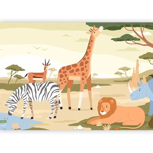  Foto tapeta - Animals From Jungle Vector Illustration 490x350 Samoljepljiva Slike