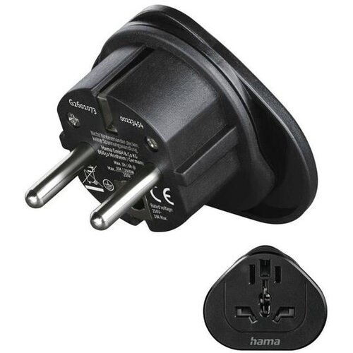 Hama potovalni adapter črne barve 223454, (5000266047) Cene