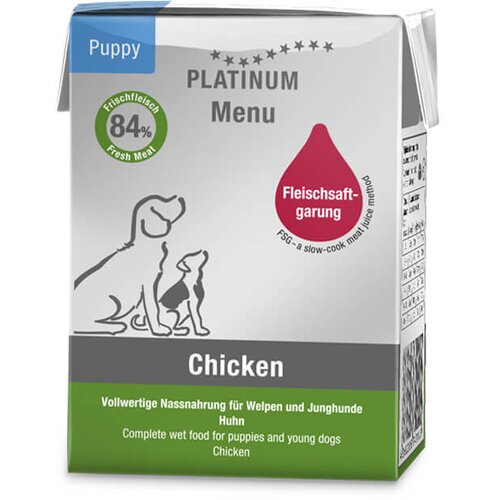 Platinum menu puppy chicken - vlažna hrana za štence sa piletinom (90g, 185g, 375g) 185g Cene