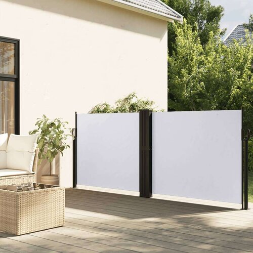 vidaXL Zložljiva stranska tenda bela 120x600 cm Cene