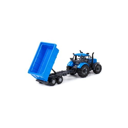 Polesie Traktor na frikciju sa prikolicom za decu Progress Plavi ( SW12125 ) Slike