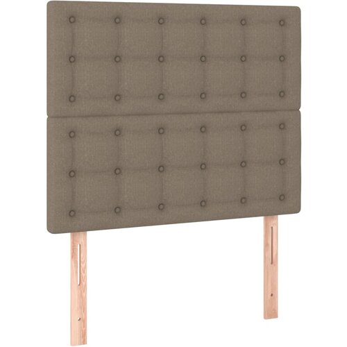 Maison Chic Posteljno vzglavje - Vzglavna omarica 2 kosa taupe 100x5x78/88 cm blago, (22076961) Slike