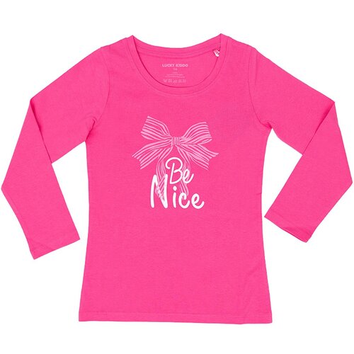 Lucky Kiddo majica DR LK-KGT LS 1_23 A 017491 D roza 92 Cene