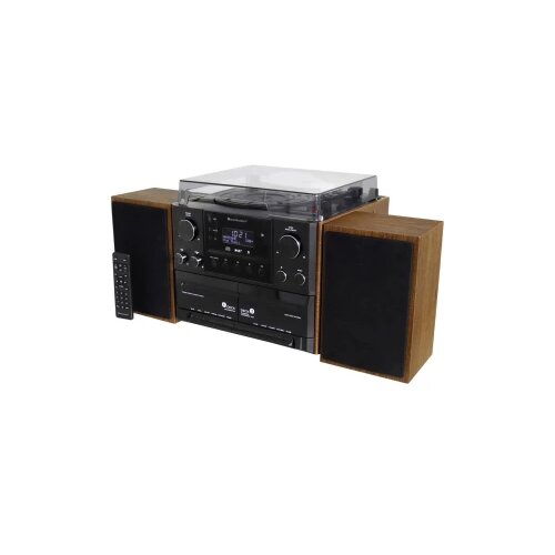 Soundmaster MCD5600BR stereo uređaj gramofon, DAB+, UKW, Bluetooth&reg;, CD, kaseta, USB, 2 x 5 W smeđa (izgled plemenitog d Cijene