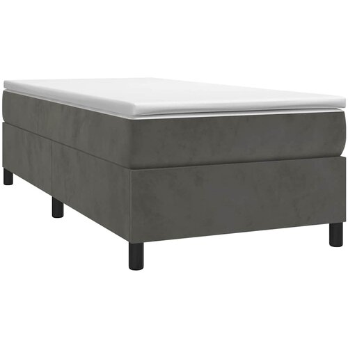 Box spring krevet s madracem tamnosivi 100x200 cm bar&amp;scaron;unasti Slike