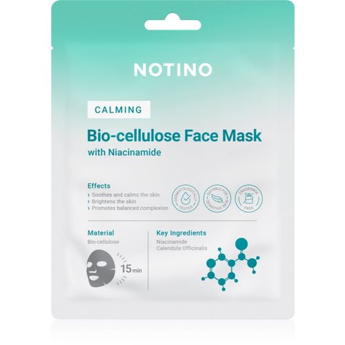 Notino Calming Bio-Cellulose Face Mask with Niacinamide umirujuća sheet maska 25 g Slike