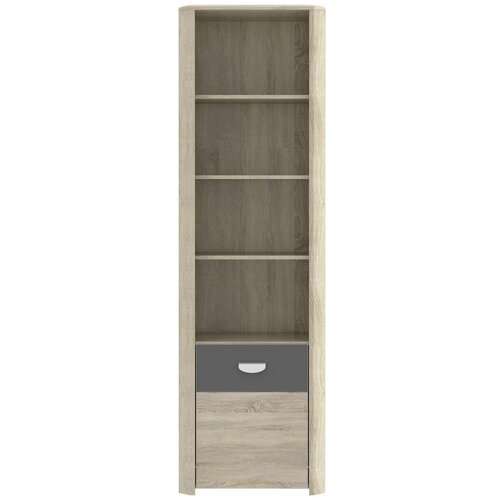 CARRYHOME regal 59/194/41 cm antracit, hrast sonoma Slike