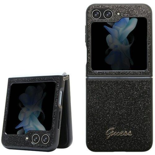 Guess GUHCZF5HGGSHK ovitek samsung galaxy z flip 5 F731 - črn z bleščicami Cene