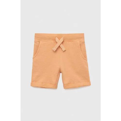 Guess Otroške bombažne kratke hlače oranžna barva