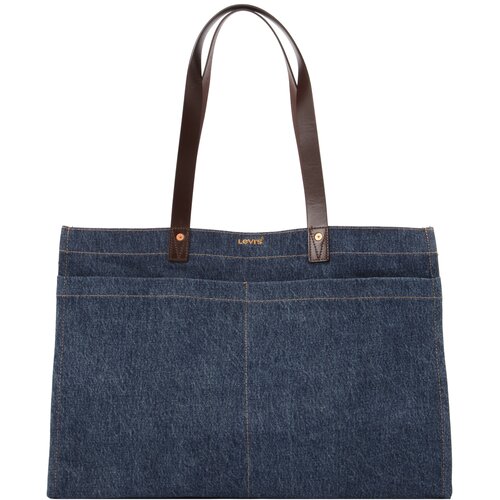 Levi's Nakupovalna torba 'HERITAGE ALL DAY' moder denim / temno rjava Cene