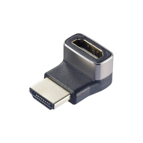 SpeaKa Professional SP-11302012 HDMI adapter [1x muški konektor HDMI - 1x ženski konektor HDMI] crna, srebrna UHD 8K @ 60 Hz, UHD 4K @ 120 Hz 90° kutno prema gore Cijene