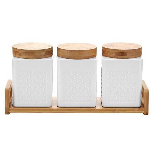  Set začinskih posuda sa postoljem od bambusa BR-2401 Slike