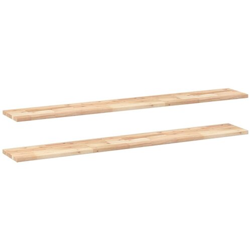 vidaXL Viseče police 2 kosa 120x20x2 cm neobdelan masiven les akacije, (5000306972) Cene